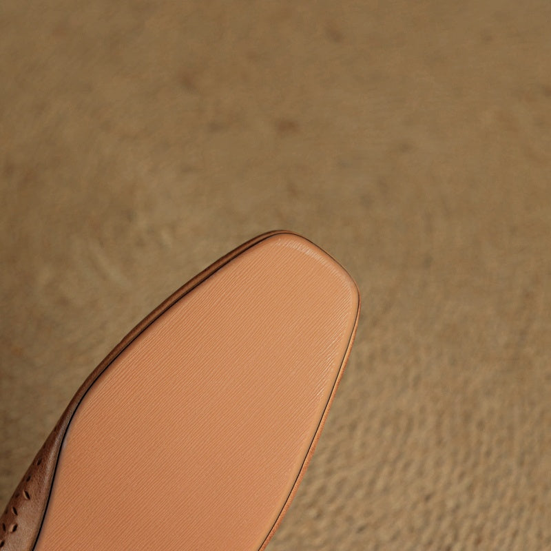 Leather Mules for Women - Stylish Slip-On Footwear for Everyday Wear