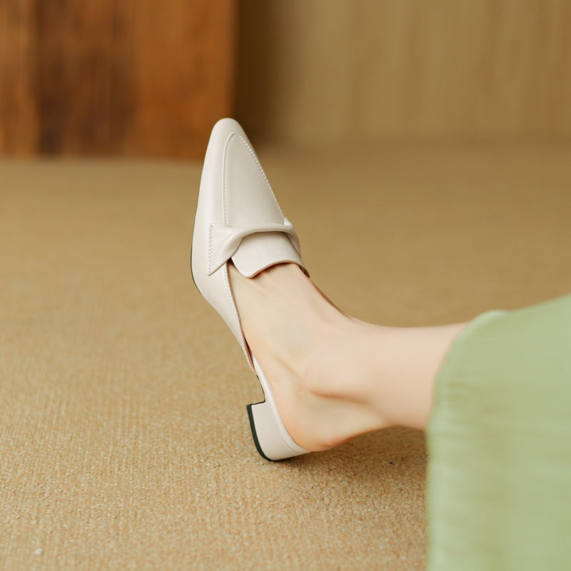 Leather Mules for Women - Stylish Slip-On Footwear for Everyday Wear