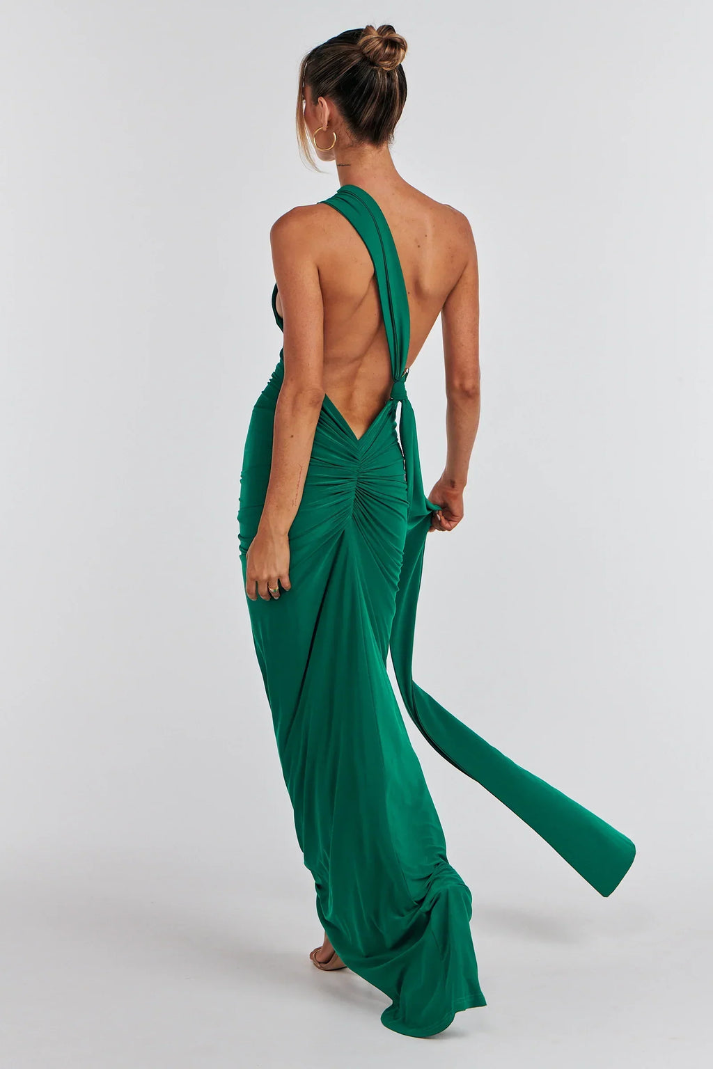 Maxi Dress with Sash Detail | Modern Design for Casual or Formal Wear