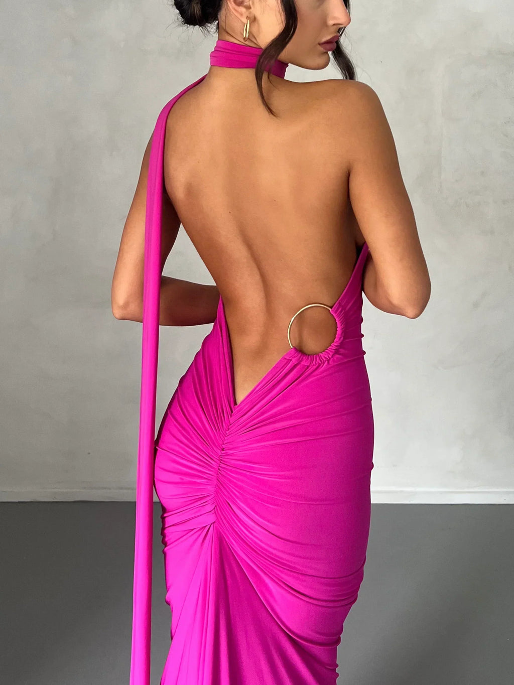 Maxi Dress with Sash Detail | Modern Design for Casual or Formal Wear
