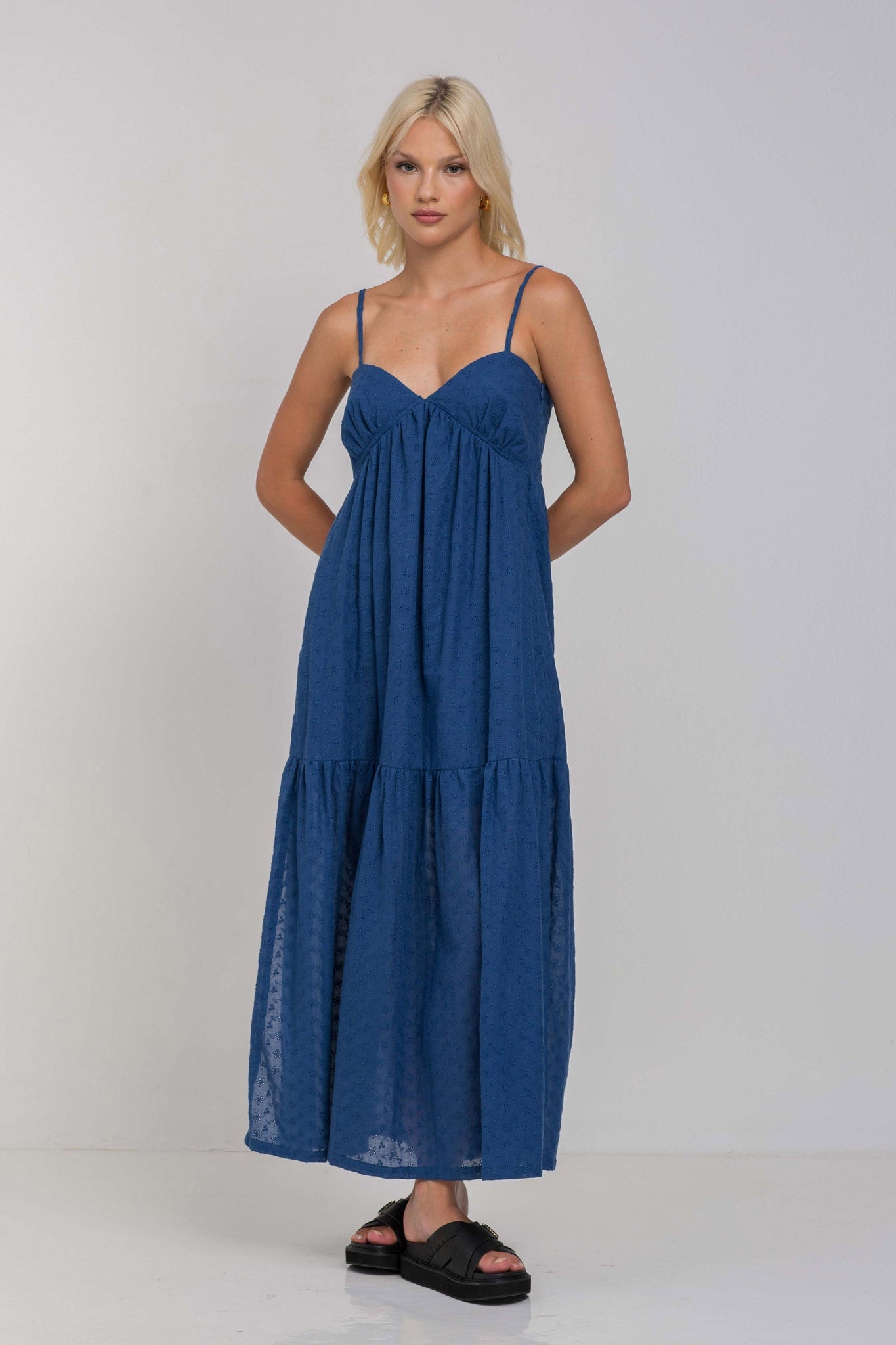 Dark Sky Midi Dress | Lightweight Fabric | Casual Wear | Fleeting Love Design