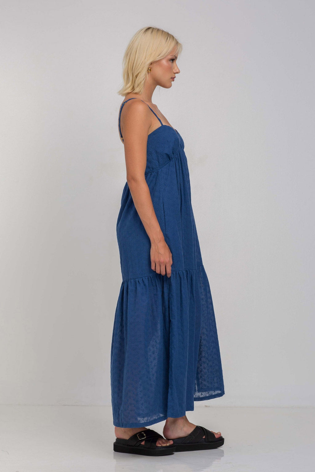 Dark Sky Midi Dress | Lightweight Fabric | Casual Wear | Fleeting Love Design