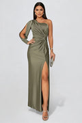 One-Shoulder Maxi Dress | Elegant Evening Gown | Formal Wear for Special Occasions