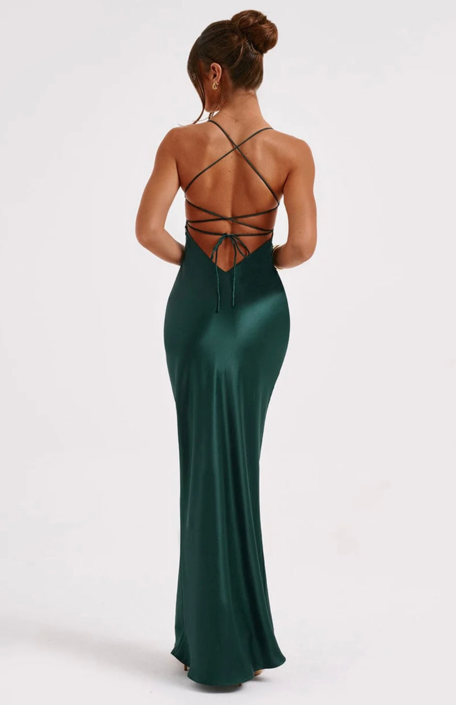 Fluid Body-Skimming Sweetheart Maxi Gown for Formal Events