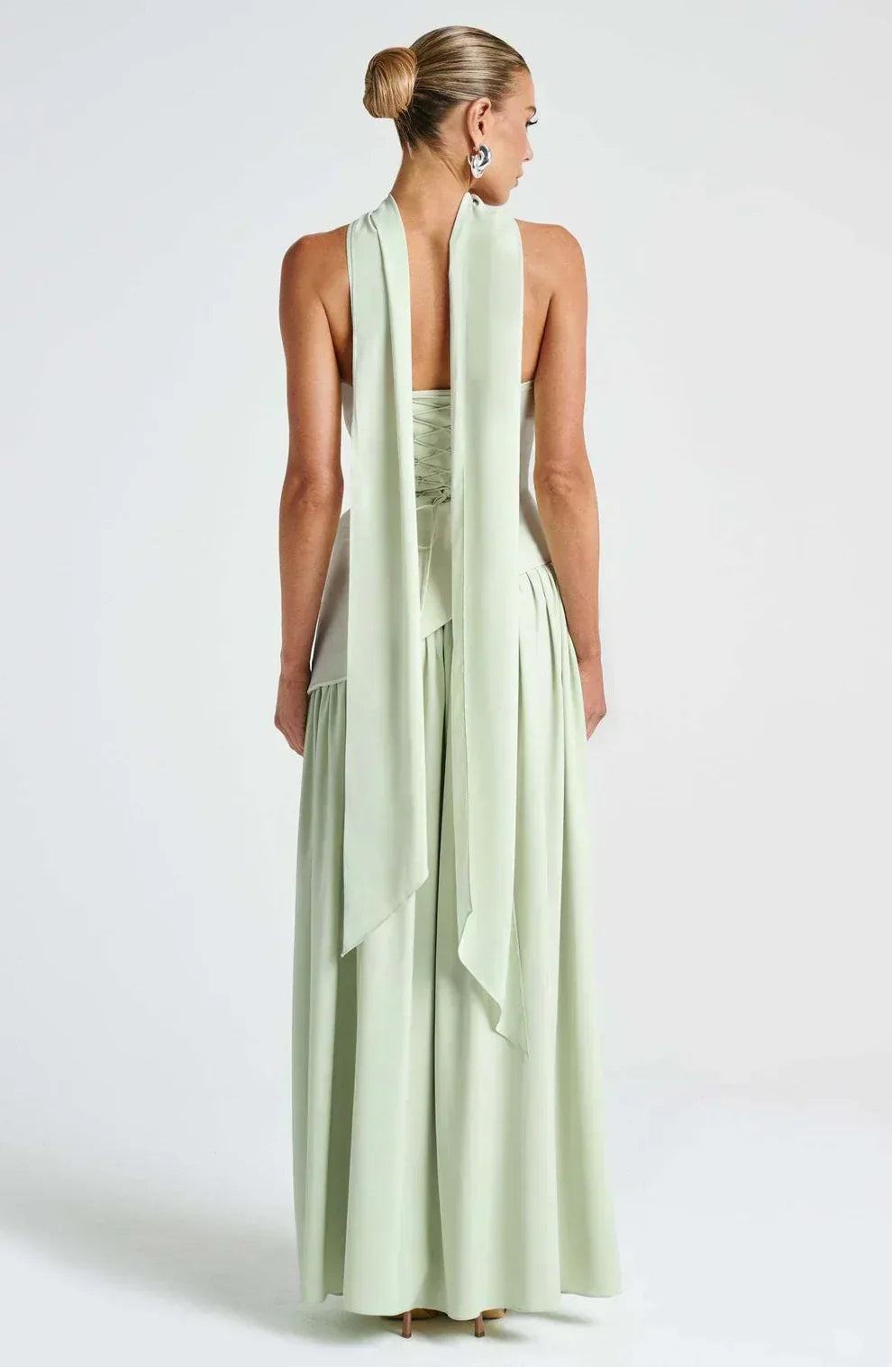 Asymmetrical Strapless Maxi Dress | Sculpted Design for Formal Events