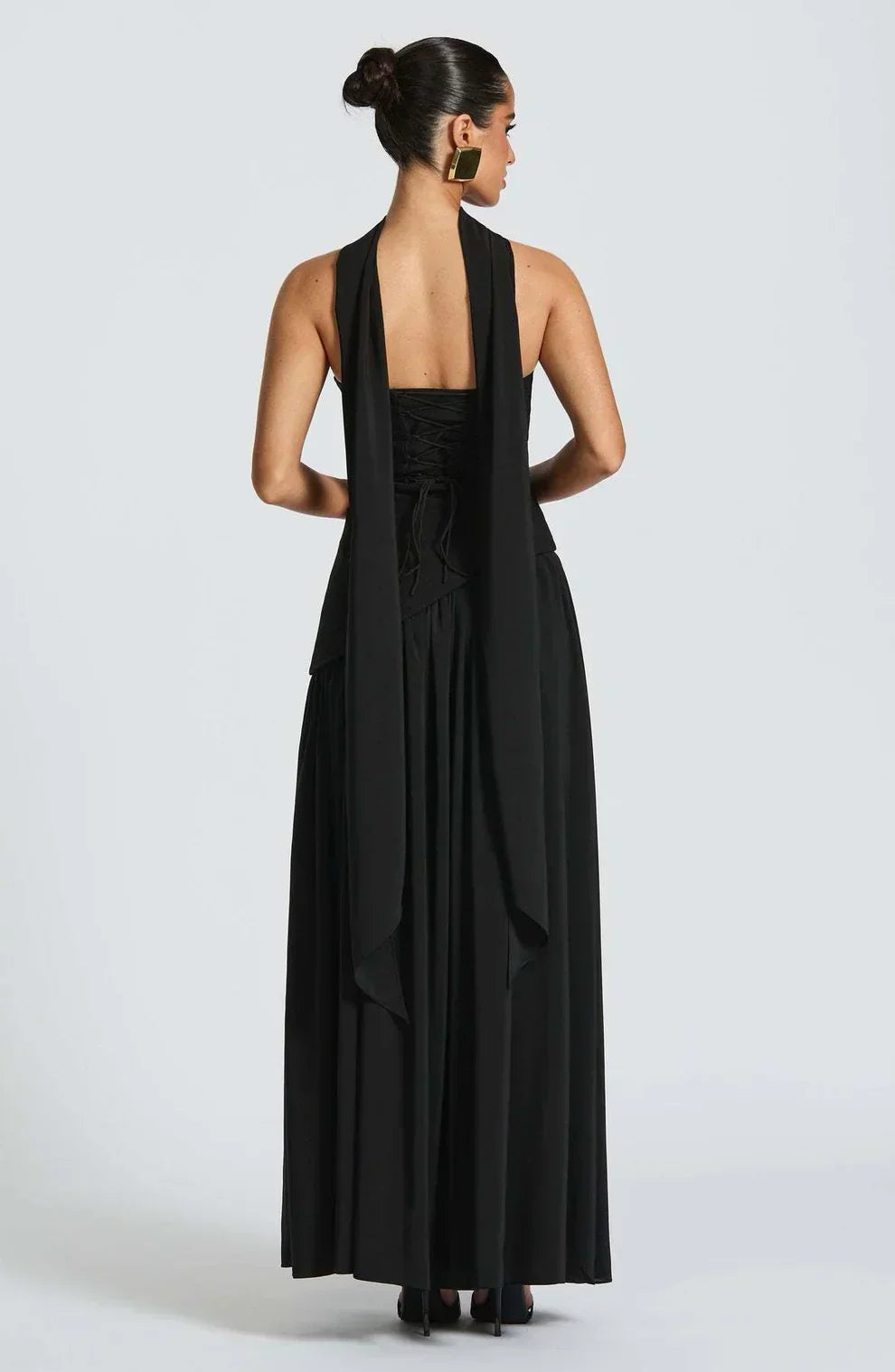 Asymmetrical Strapless Maxi Dress | Sculpted Design for Formal Events