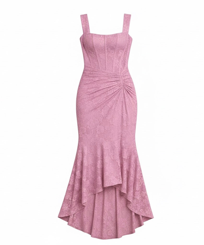 Satin Midi Dress | Bias Cut | Luminous Neutral | Evening Wear