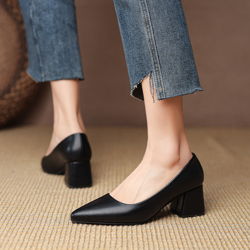 Leather Heels for Women - Stylish Amelia Ray Design for Formal and Casual Wear