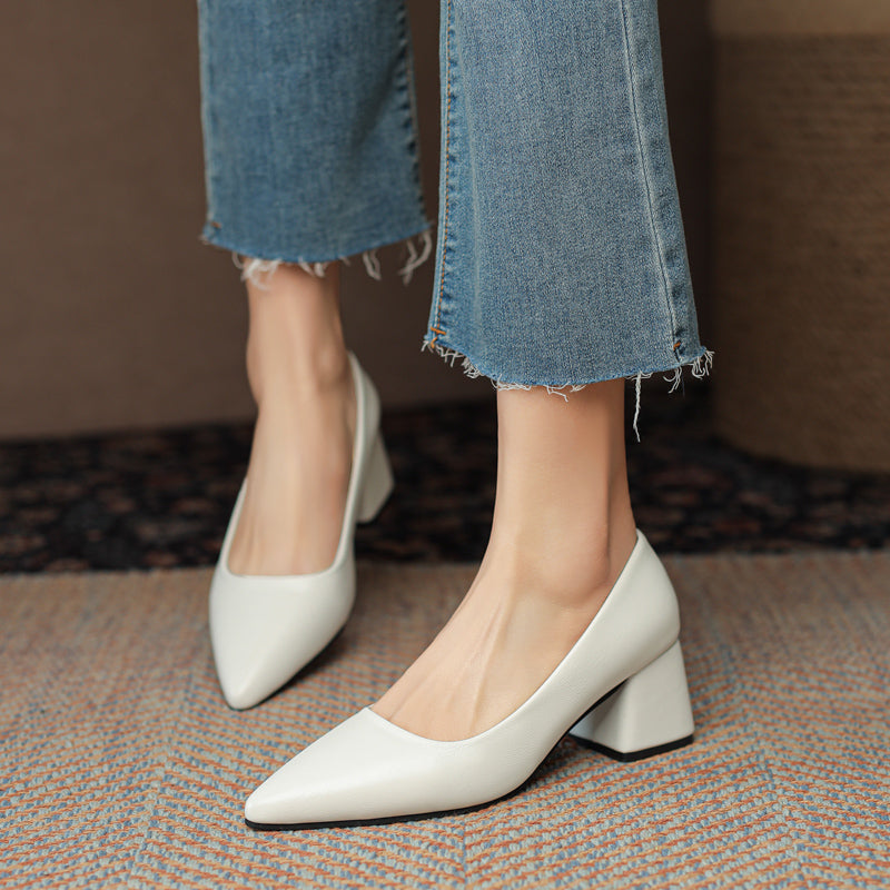 Leather Heels for Women - Stylish Amelia Ray Design for Formal and Casual Wear