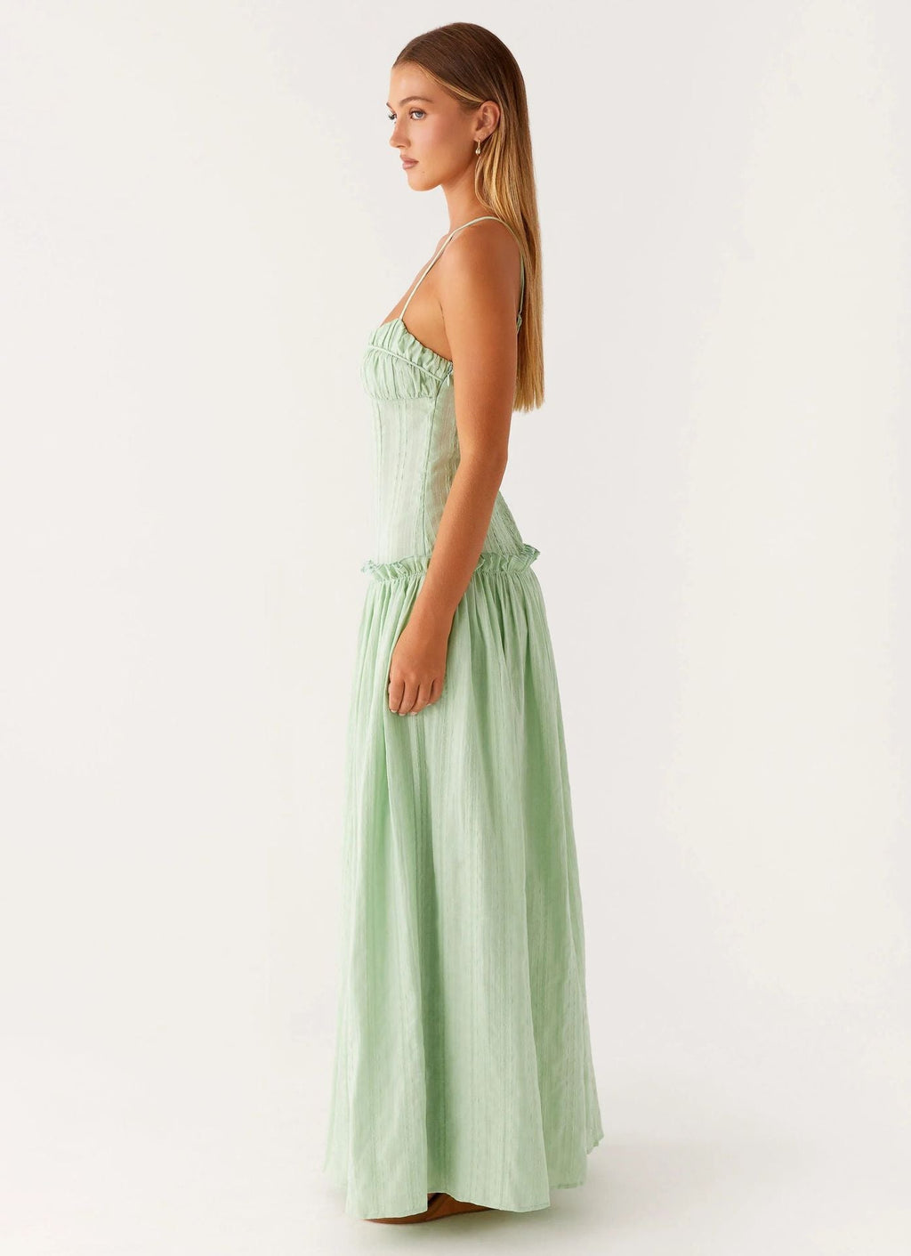 Color-Block Maxi Dress with Back Slip | Elegant Evening Wear for Women
