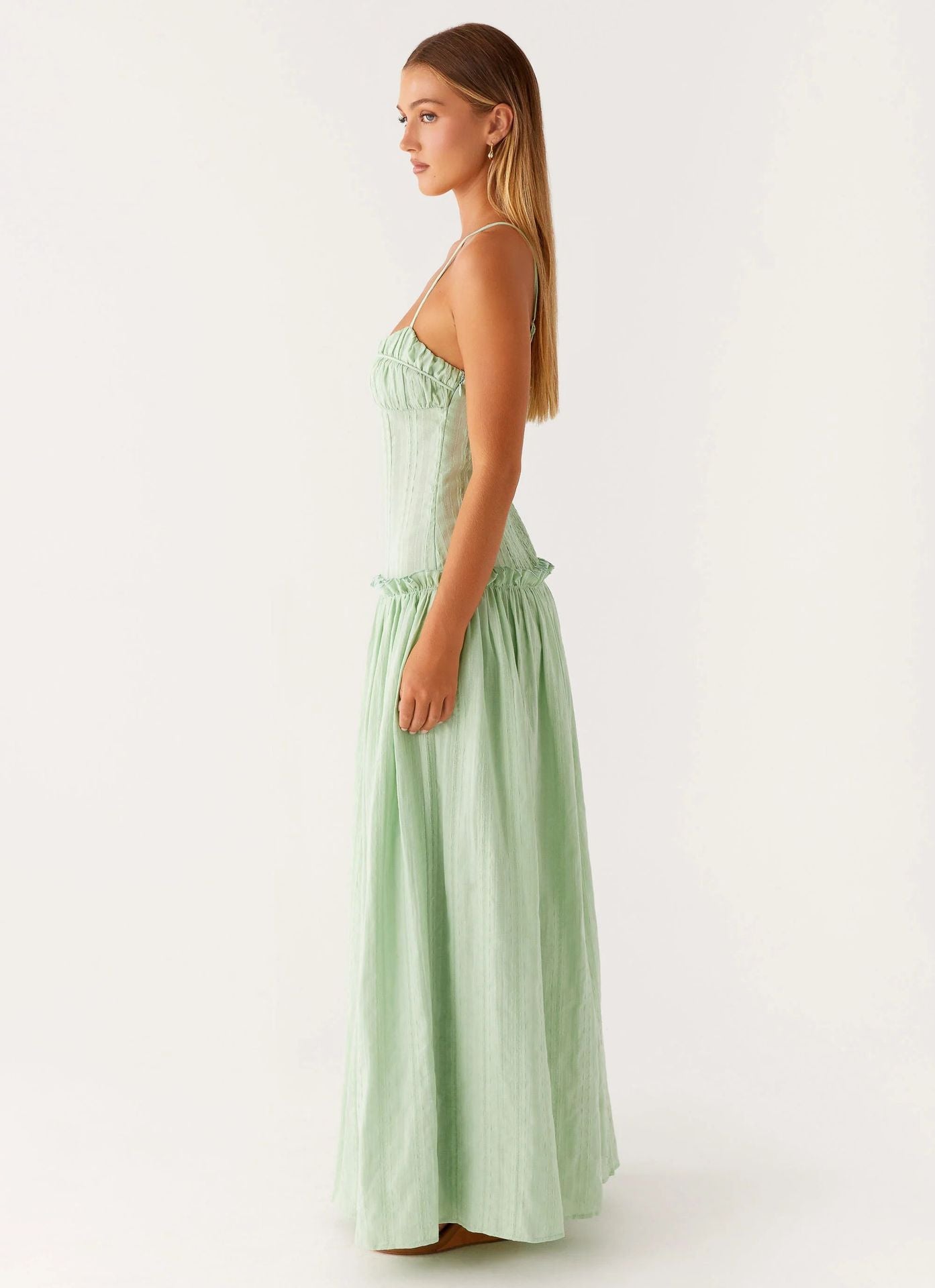 Color-Block Maxi Dress with Back Slip | Elegant Evening Wear for Women
