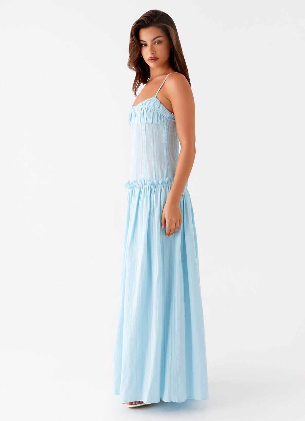 Color-Block Maxi Dress with Back Slip | Elegant Evening Wear for Women