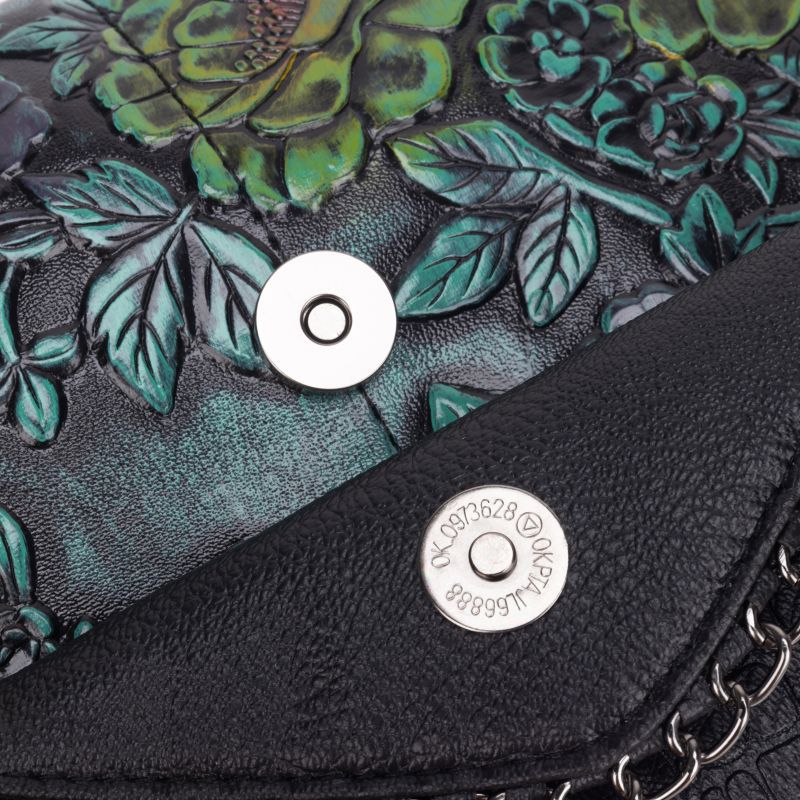 Velvet Crossbody Bag with Chain Strap - Luxe Velvet Material for Everyday Use