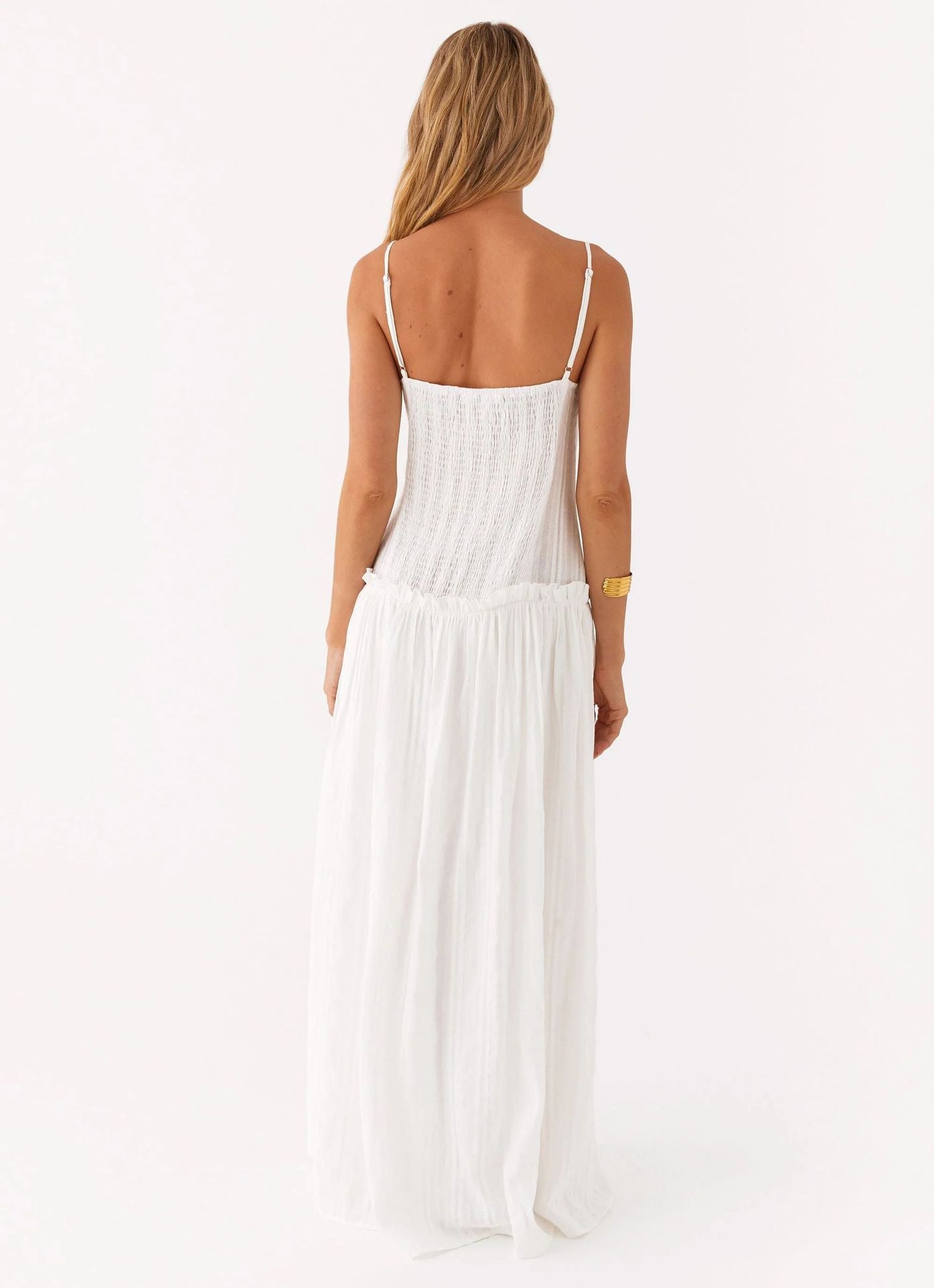 Color-Block Maxi Dress with Back Slip | Elegant Evening Wear for Women