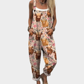 Painterly Multicolour Dungarees