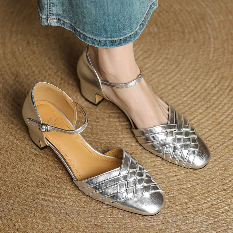 Genuine Leather Heels for Women - Classic Design for Formal and Casual Wear