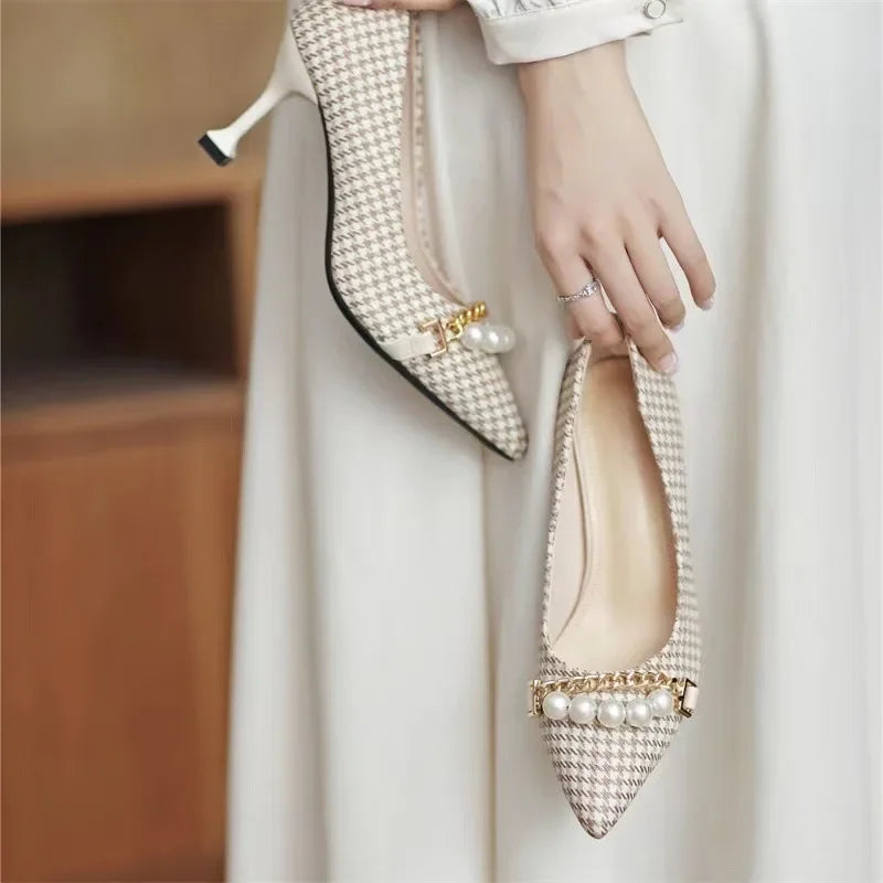 Elegant Stiletto Heels - Faux Leather - Classic Design for Formal Events