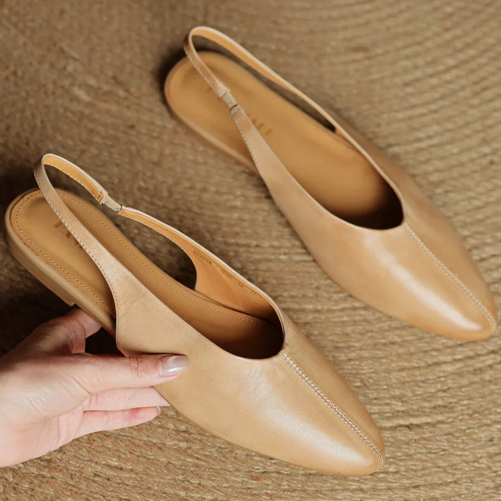 Genuine Leather Ballet Flats for Women - Comfortable Everyday Footwear