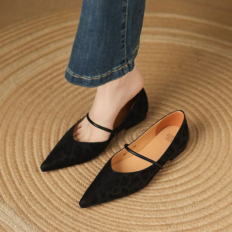 Leather Flats for Women - Comfortable Slip-On Design for Everyday Wear