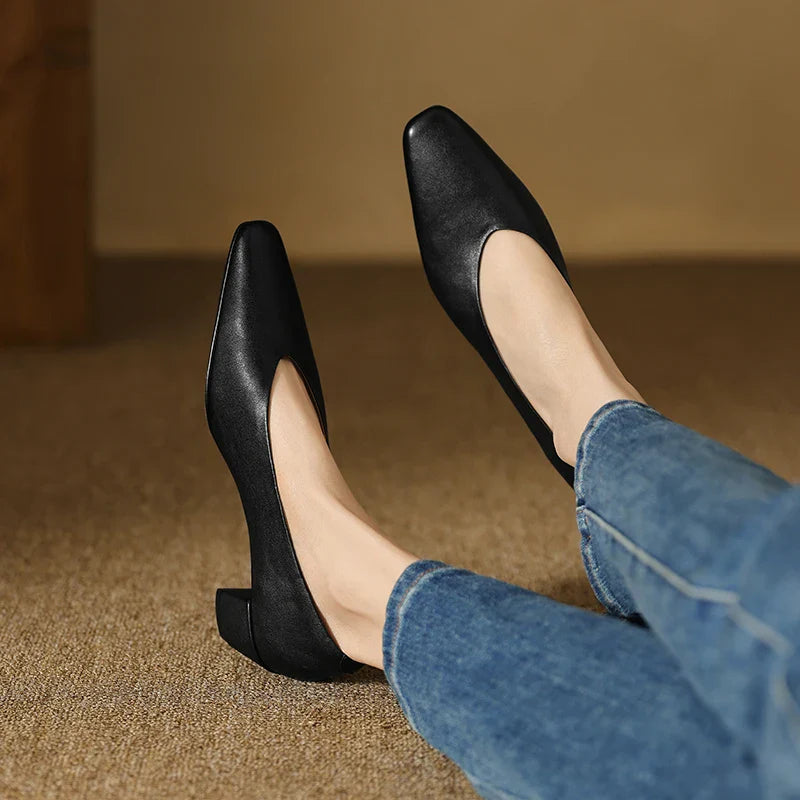 Elegant Stiletto Heels in Faux Leather for Formal Events and Parties