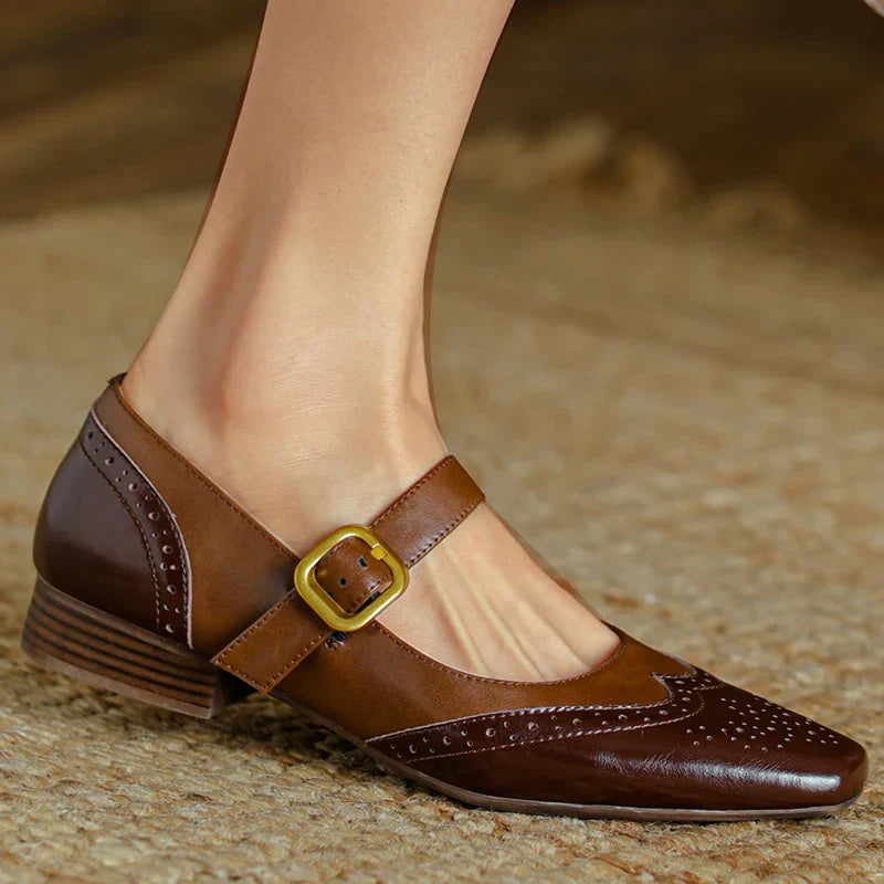 Genuine Leather Flat Shoes for Women - Comfortable Everyday Footwear