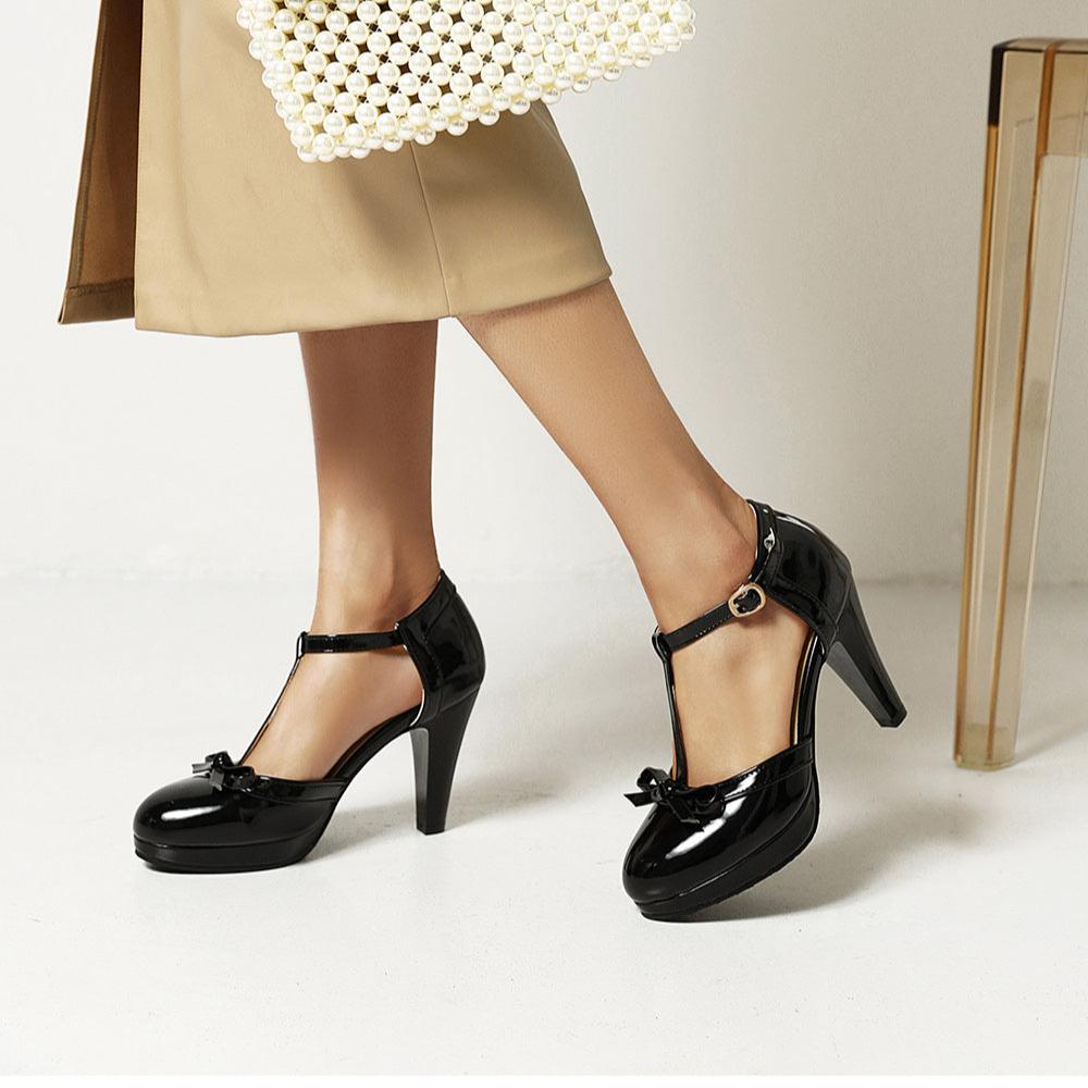 Elegant Leather Heels for Women - Stylish Dress Shoes for Formal Occasions