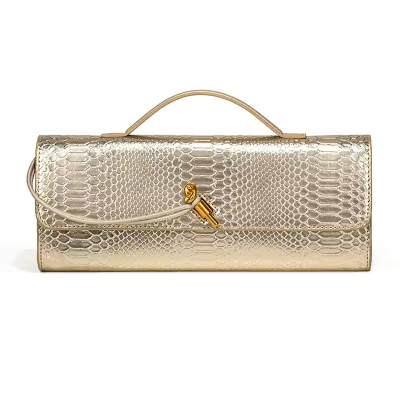 Serpentine Evening Clutch Bag - Elegant Design for Formal Events