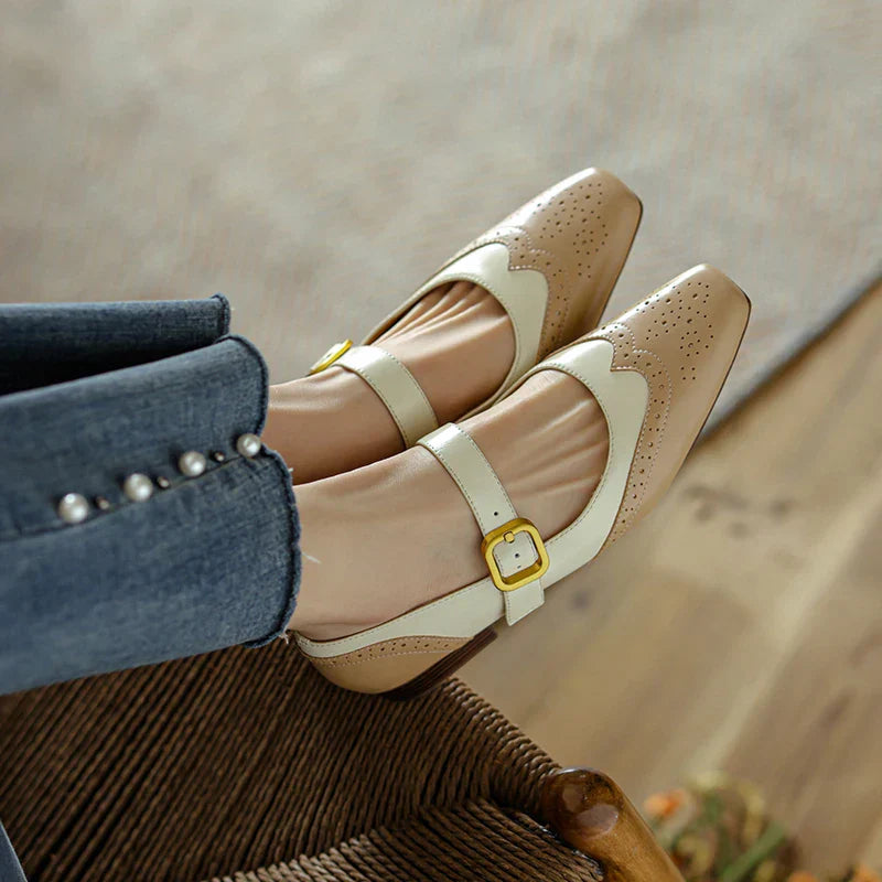 Genuine Leather Flat Shoes for Women - Comfortable Everyday Footwear
