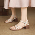 Leather Valentina Sandals for Women - Comfortable Casual Footwear