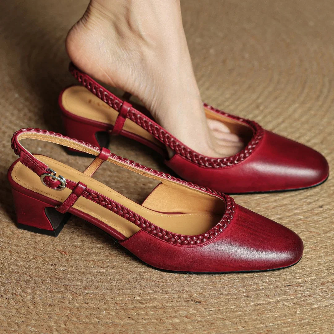 Leather Heels for Women - Elegant Design for Formal and Casual Wear