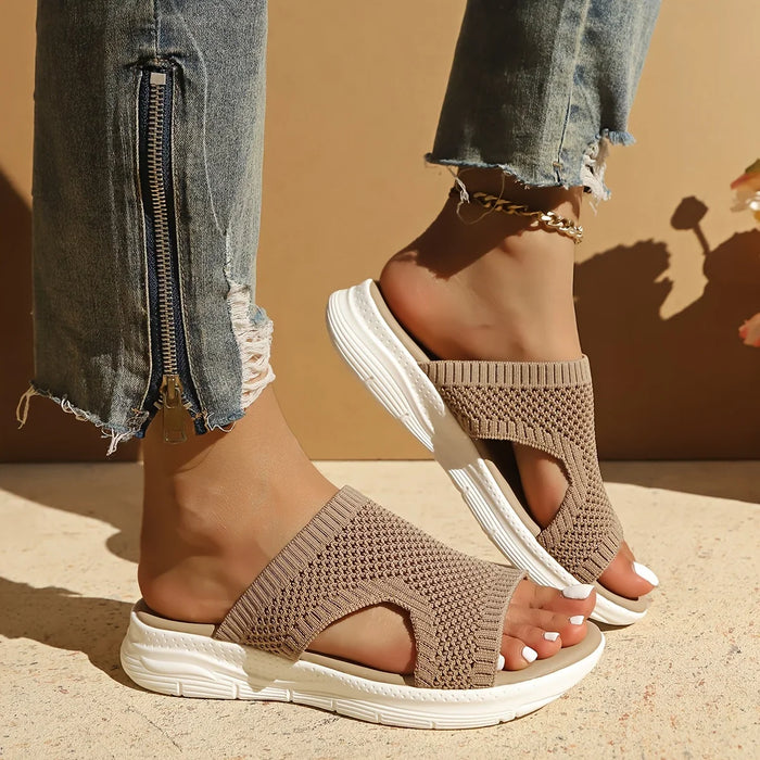 Orthopedic Knit Sandals for Comfort and Support – Casual Footwear