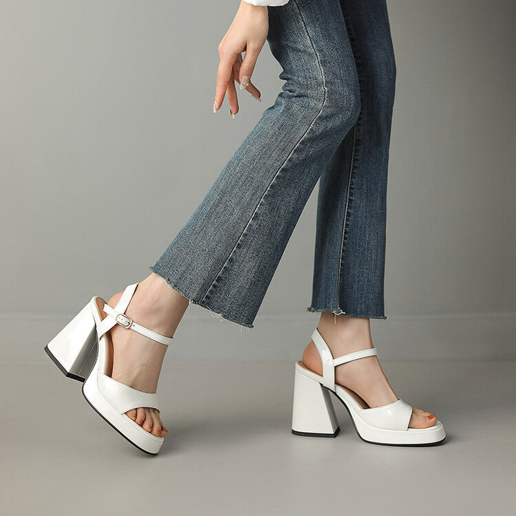 Glossy Valetta Heels - Elegant High Heels for Formal Events and Parties