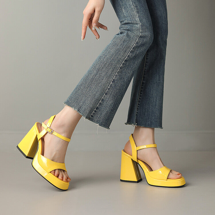 Glossy Valetta Heels - Elegant High Heels for Formal Events and Parties