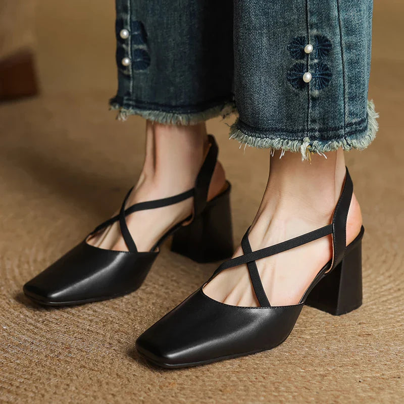 Leather Heels for Women - Classic Design for Formal and Casual Wear
