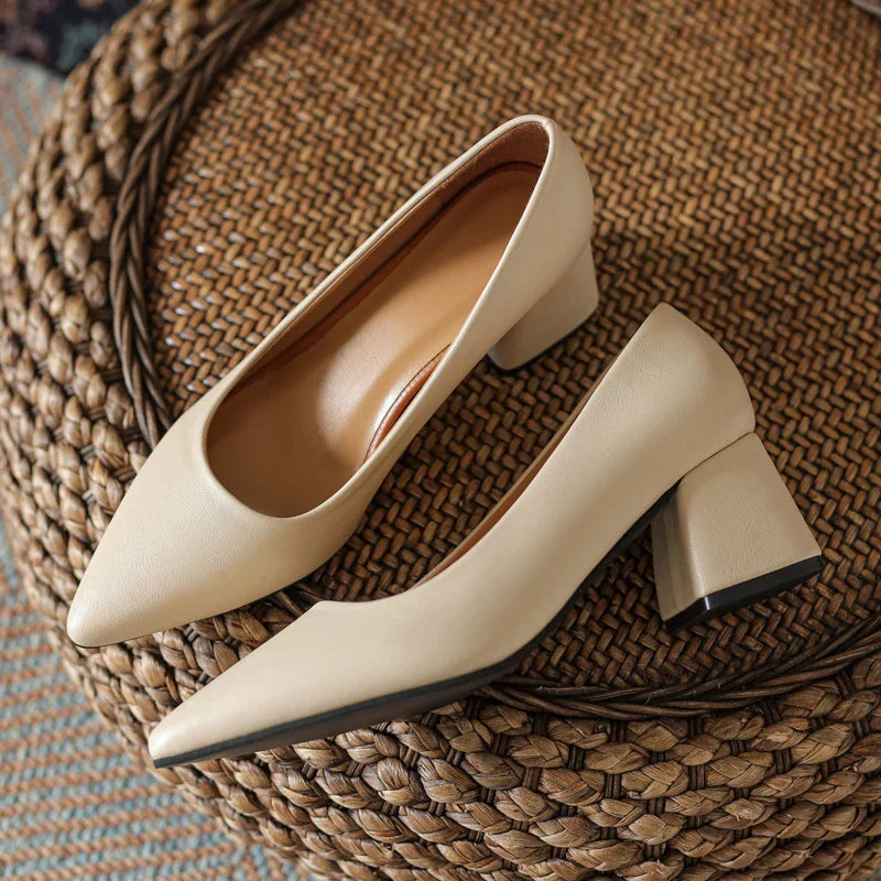 Leather Heels for Women - Stylish Amelia Ray Design for Formal and Casual Wear