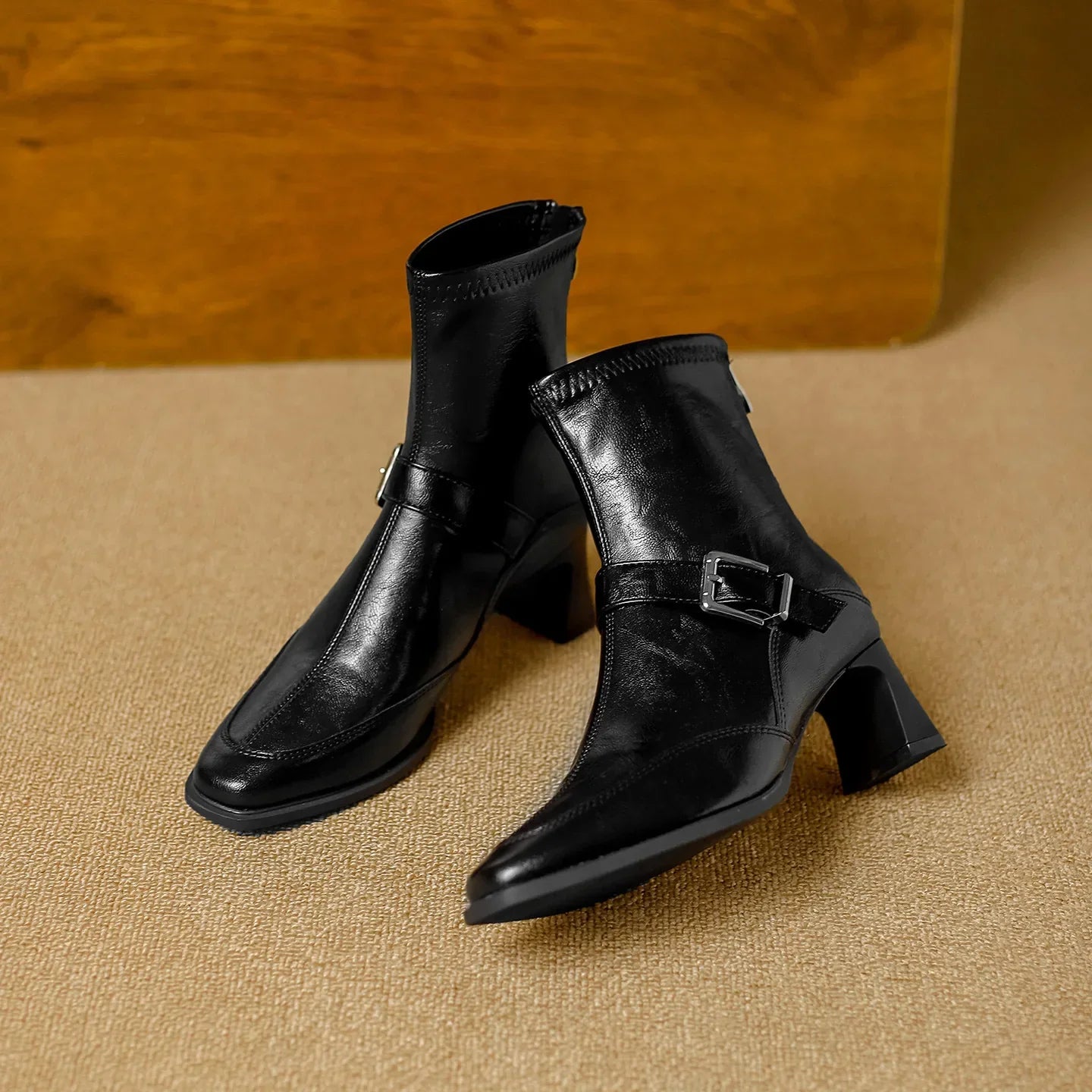 Ankle Boots for Women - Leather Casual Footwear for Everyday Wear