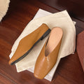 Leather Flat Shoes for Women - Comfortable Everyday Slip-On Footwear