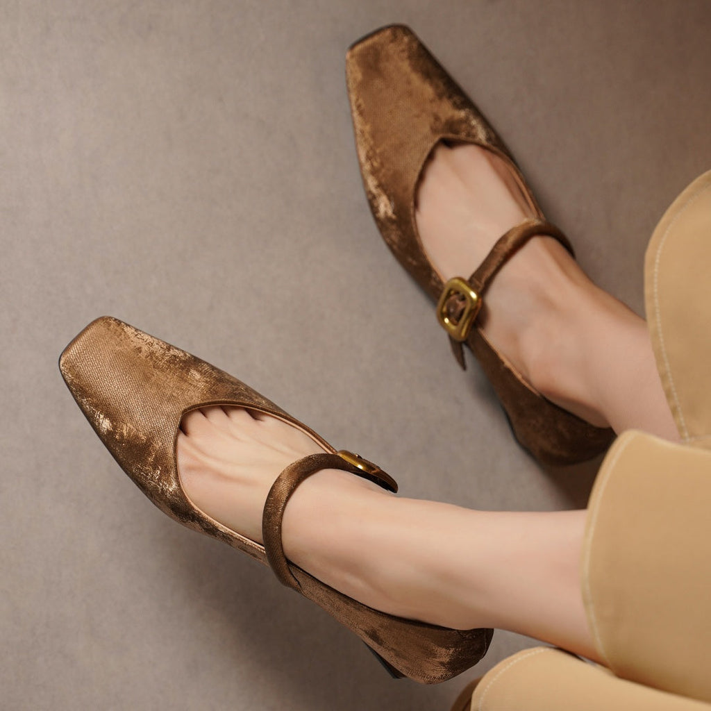 Velvet Heels for Women - Elegant Evening Footwear in Classic Black