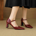 Elegant Stiletto Heels for Women - Faux Leather, Chic Evening Footwear