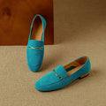 Suede Loafers for Women - Comfortable Casual Slip-On Shoes in Various Colors