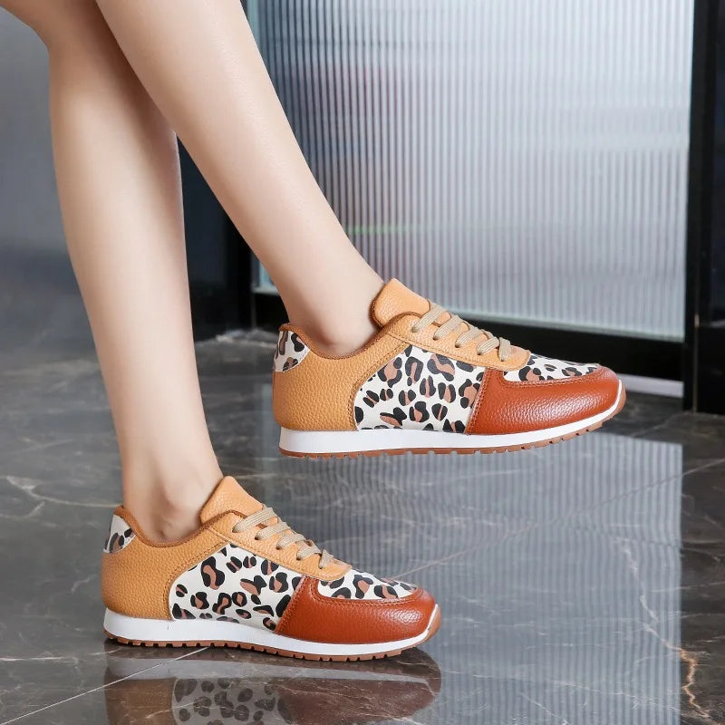 Leopard Print Canvas Sneakers for Casual Wear and Everyday Comfort