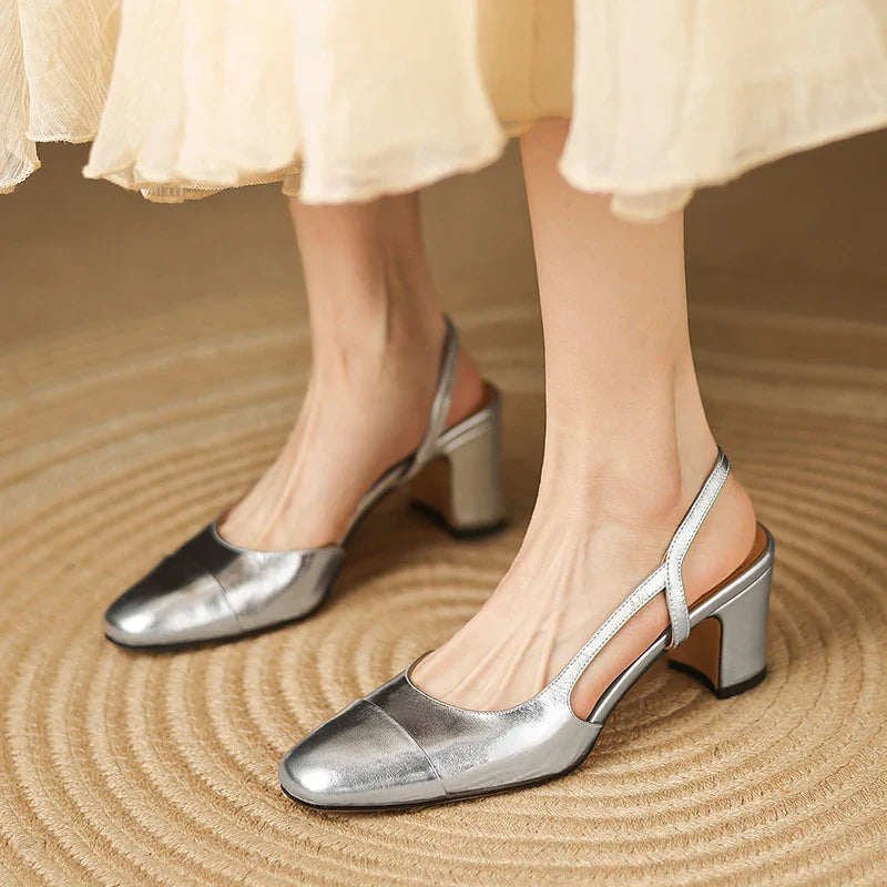 Leather Heels for Women - Elegant Design for Formal and Casual Wear