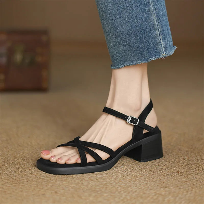 Leather Valentina Sandals for Women - Comfortable Casual Footwear