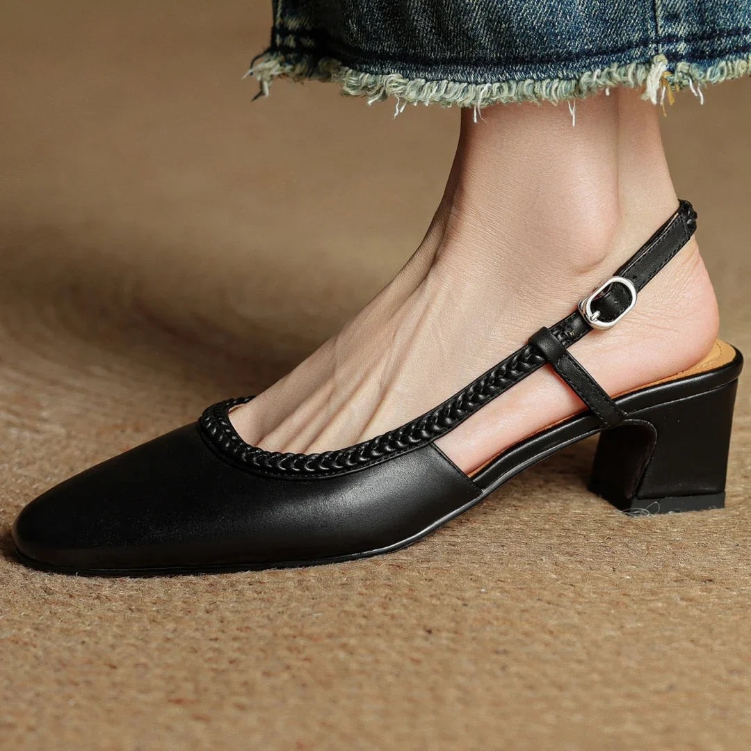 Leather Heels for Women - Elegant Design for Formal and Casual Wear