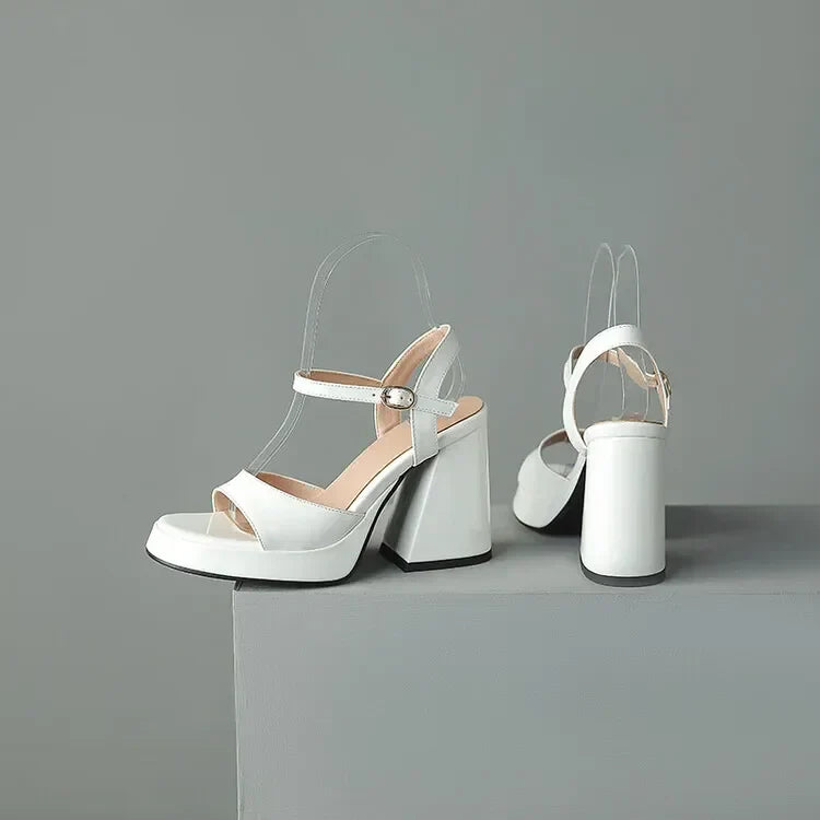 Glossy Valetta Heels - Elegant High Heels for Formal Events and Parties