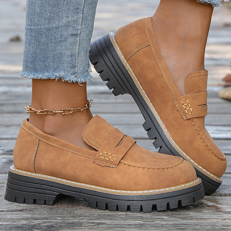 Suede Loafers for Women - Comfortable Slip-On Design for Casual Wear