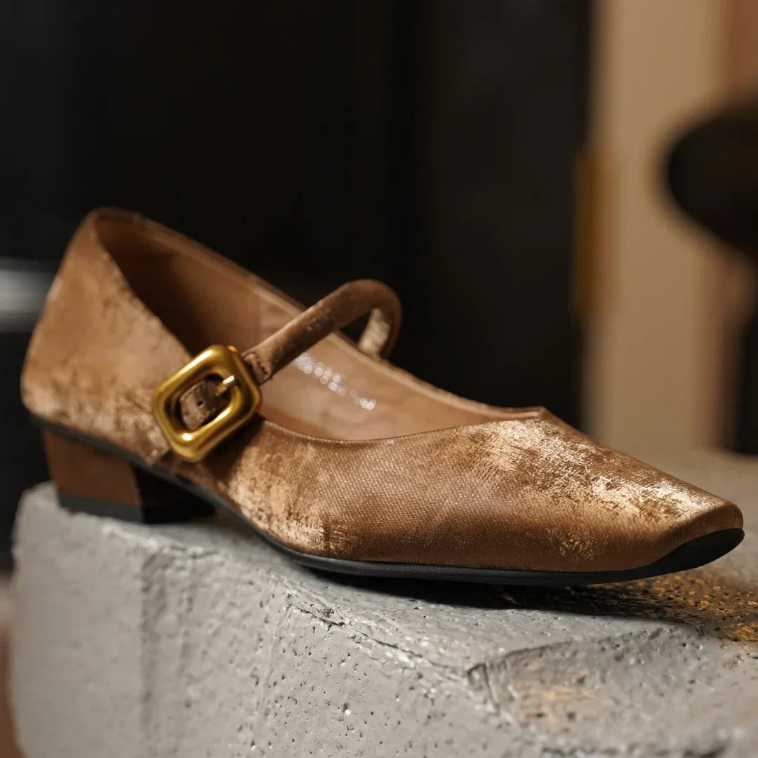 Velvet Heels for Women - Elegant Evening Footwear in Classic Black