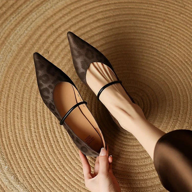 Leather Flats for Women - Comfortable Slip-On Design for Everyday Wear