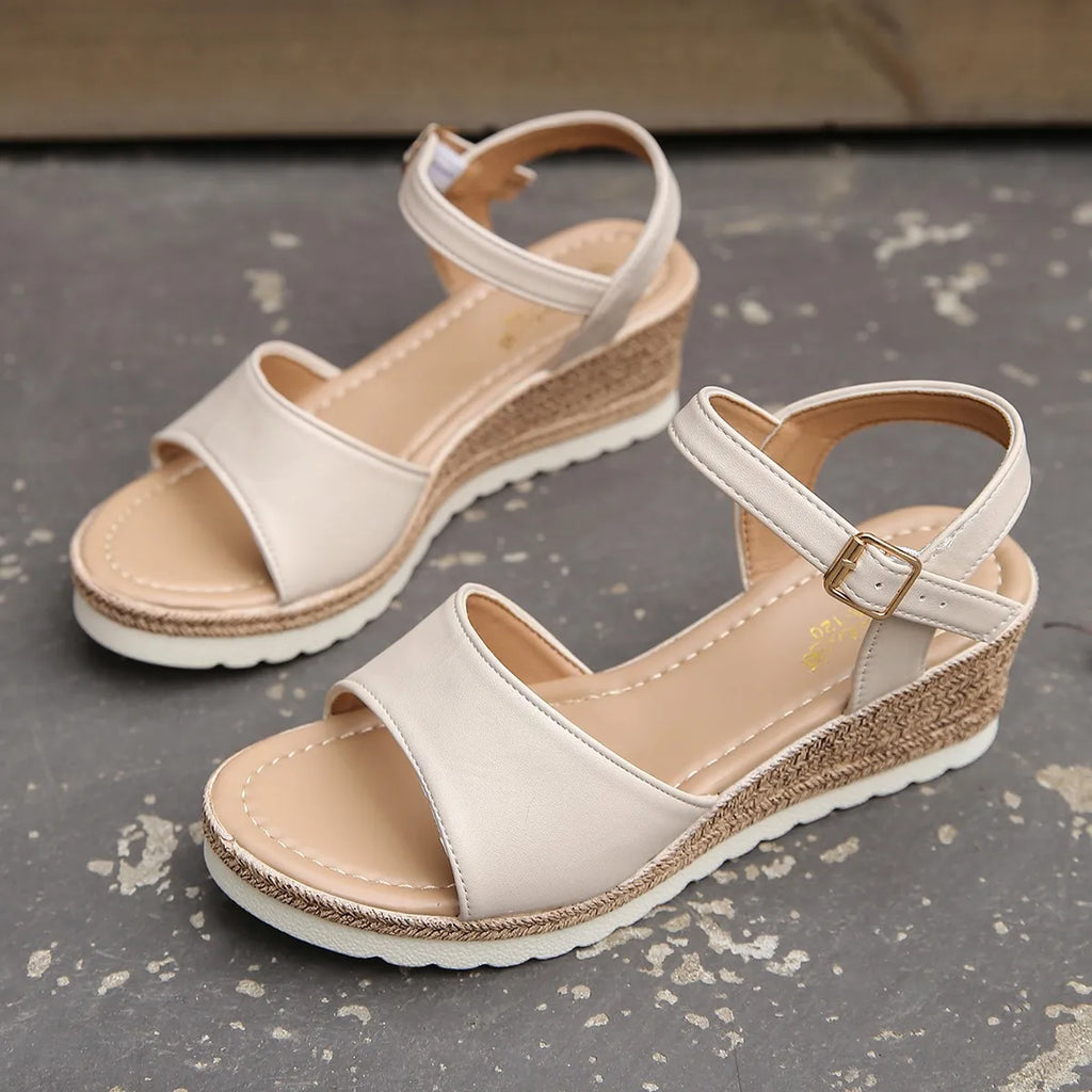 Wedge Heels for Women - Comfortable Fabric Design for Casual or Dressy Occasions