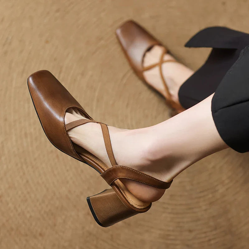 Leather Heels for Women - Classic Design for Formal and Casual Wear